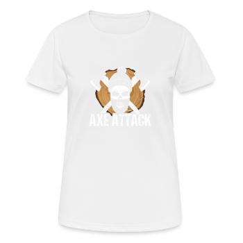Axt-angriff - Frauen T-Shirt atmungsaktiv - Weiß - Vorne - AI Model Female 172 dark (172cm)