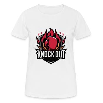 KNOCK OUT - Women's Breathable T-Shirt - white - Front - AI Model Female 172 dark (172cm)