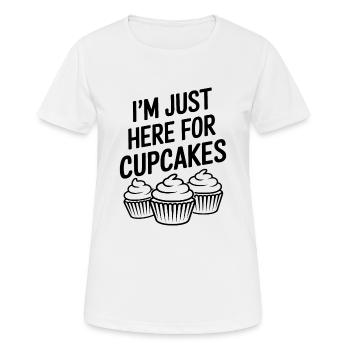 Cupcake Saying Cupcakes Funny Cupcake Gift - Women's Breathable T-Shirt - white - Front - AI Model Female 172 dark (172cm)