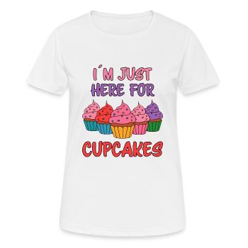 Cupcake Dire Cupcakes Drôle Cupcake Cadeau - T-shirt respirant Femme - blanc - Devant - AI Model Female 172 dark (172cm)