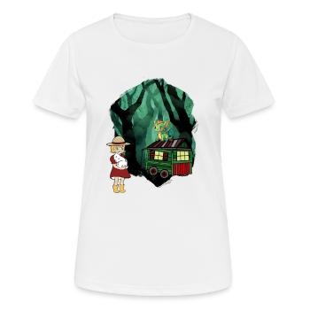 Conte de fées Conte de fées Personnage Dragon Forêt Aventure - T-shirt respirant Femme - blanc - Devant - AI Model Female 172 dark (172cm)