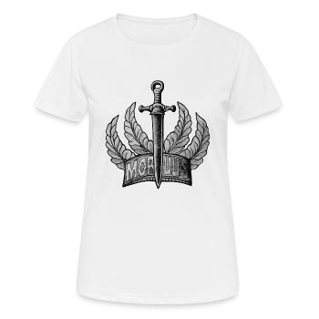 MITTELALTER RENAISSANCE SCHWERT SW - Frauen T-Shirt atmungsaktiv - Weiß - Vorne - AI Model Female 172 dark (172cm)