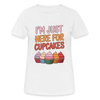 Cupcake Dire Cupcakes Drôle Cupcake Cadeau - T-shirt respirant Femme - blanc - Devant - AI Model Female 172 dark (172cm)