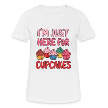 Cupcake Dire Cupcakes Drôle Cupcake Cadeau - T-shirt respirant Femme - blanc - Devant - AI Model Female 172 dark (172cm)