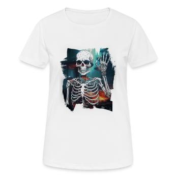 Halloween Geist Geister Naturliebhaber - Frauen T-Shirt atmungsaktiv - Weiß - Vorne - AI Model Female 172 dark (172cm)