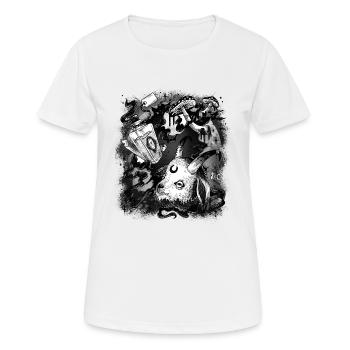Halloween Ritual Horror Mitternacht Satan Voodoo - Frauen T-Shirt atmungsaktiv - Weiß - Vorne - AI Model Female 172 dark (172cm)