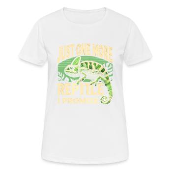 Nur noch ein Reptil, versprochen - Frauen T-Shirt atmungsaktiv - Weiß - Vorne - AI Model Female 172 dark (172cm)
