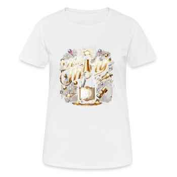 Hallo Dreißig - Frauen T-Shirt atmungsaktiv - Weiß - Vorne - AI Model Female 172 dark (172cm)