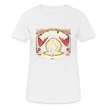 Bricht in Gesang und Tanz aus - Frauen T-Shirt atmungsaktiv - Weiß - Vorne - AI Model Female 172 dark (172cm)
