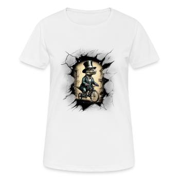 Crocodile Reptiles Reptile Crocodiles - T-shirt respirant Femme - blanc - Devant - AI Model Female 172 dark (172cm)