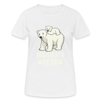 Big Sister Bear - Frauen T-Shirt atmungsaktiv - Weiß - Vorne - AI Model Female 172 dark (172cm)