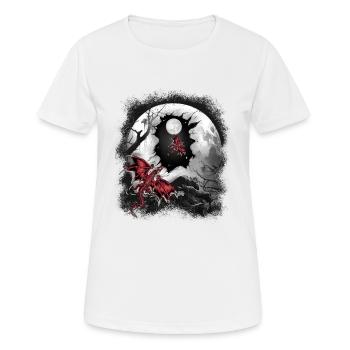 Dragon Dragon Créature mythique Fable Conte de fées - T-shirt respirant Femme - blanc - Devant - AI Model Female 172 dark (172cm)