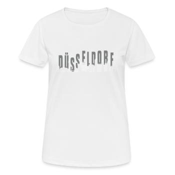 Dusseldorf Skyline - Women's Breathable T-Shirt - white - Front - AI Model Female 172 dark (172cm)