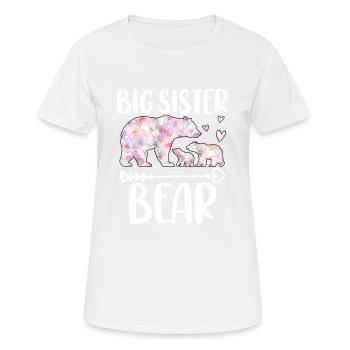 Big Sister Bear - Women's Breathable T-Shirt - white - Front - AI Model Female 172 dark (172cm)
