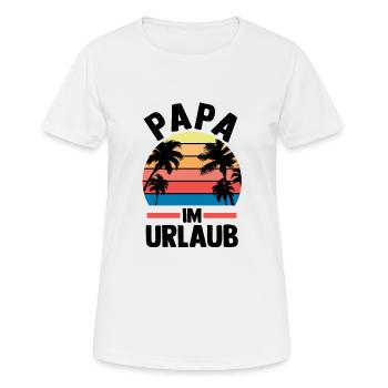Vacation Vacationer Father Dad - Women's Breathable T-Shirt - white - Front - AI Model Female 172 dark (172cm)