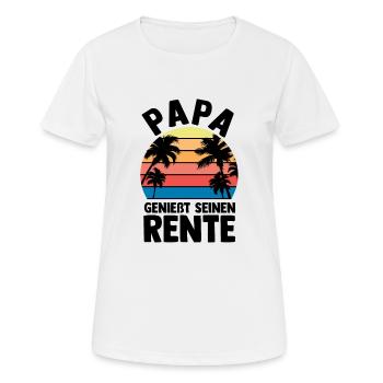 Vacation Vacationer Father Dad - Women's Breathable T-Shirt - white - Front - AI Model Female 172 dark (172cm)