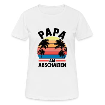 Vacation Vacationer Father Dad - Women's Breathable T-Shirt - white - Front - AI Model Female 172 dark (172cm)