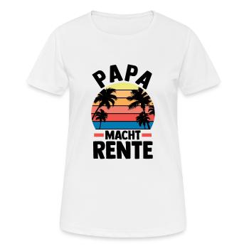 Vacation Vacationer Father Dad - Women's Breathable T-Shirt - white - Front - AI Model Female 172 dark (172cm)