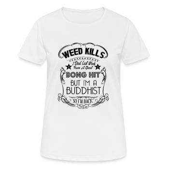 I am A Buddhist - Women's Breathable T-Shirt - white - Front - AI Model Female 172 dark (172cm)