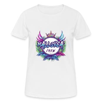 Mallorca Crew Coloré - T-shirt respirant Femme - blanc - Devant - AI Model Female 172 dark (172cm)