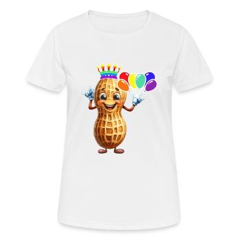 Ballons d’anniversaire LGBT Peanuts Birthday - T-shirt respirant Femme - blanc - Devant - AI Model Female 172 dark (172cm)