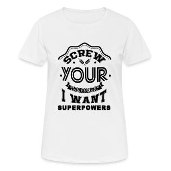 Lab Technician Screw Your Lab Safety - Women's Breathable T-Shirt - white - Front - AI Model Female 172 dark (172cm)