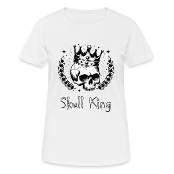 CRÂNE - T-shirt respirant Femme - blanc - Devant - AI Model Female 172 dark (172cm)