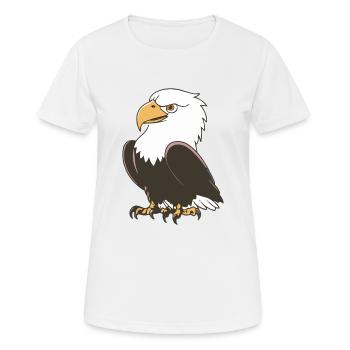 VOL MAJESTUEUX - T-shirt respirant Femme - blanc - Devant - AI Model Female 172 dark (172cm)