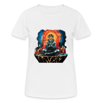 PAIX NATURELLE DE L’ÂME - T-shirt respirant Femme - blanc - Devant - AI Model Female 172 dark (172cm)