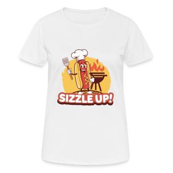 SCHILLERN SIE - Frauen T-Shirt atmungsaktiv - Weiß - Vorne - AI Model Female 172 dark (172cm)