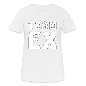 TEAM EX - Women's Breathable T-Shirt - white - Front - AI Model Female 172 dark (172cm)