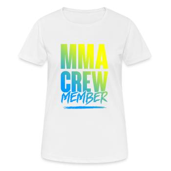 Équipe Mma - T-shirt respirant Femme - blanc - Devant - AI Model Female 172 dark (172cm)