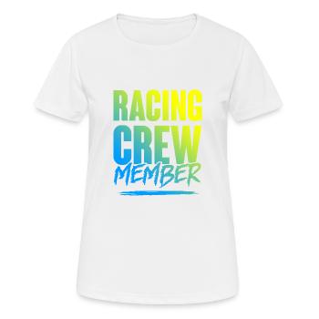 Racing Crew - Women's Breathable T-Shirt - white - Front - AI Model Female 172 dark (172cm)