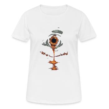 LARMES À CHAUD - T-shirt respirant Femme - blanc - Devant - AI Model Female 172 dark (172cm)