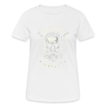 Touch My Beard and Tell Me I'm Pretty - T-shirt respirant Femme - blanc - Devant - AI Model Female 172 dark (172cm)