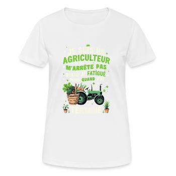 Landwirt Traktor Landwirte Ich bin Landwirt - Frauen T-Shirt atmungsaktiv - Weiß - Vorne - AI Model Female 172 dark (172cm)