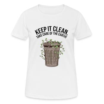 GARBAGE CANS - Women's Breathable T-Shirt - white - Front - AI Model Female 172 dark (172cm)