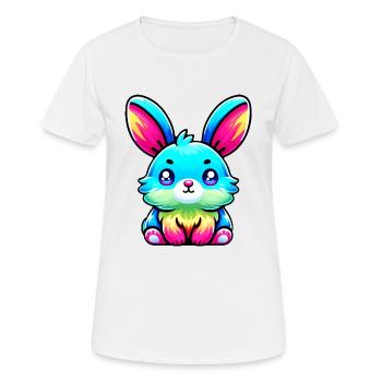 Lièvre - T-shirt respirant Femme - blanc - Devant - AI Model Female 172 dark (172cm)