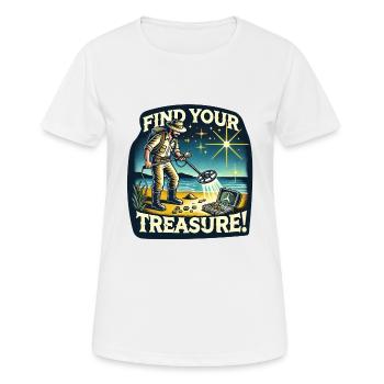 METALLDETEKTOREN - Frauen T-Shirt atmungsaktiv - Weiß - Vorne - AI Model Female 172 dark (172cm)