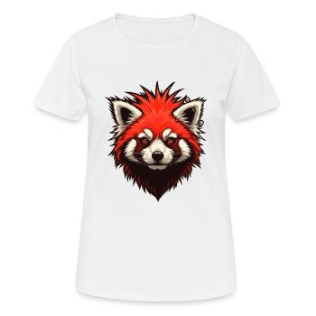 Red punk panda - Women's Breathable T-Shirt - white - Front - AI Model Female 172 dark (172cm)