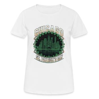 Chicago St Patricks Day - Frauen T-Shirt atmungsaktiv - Weiß - Vorne - AI Model Female 172 dark (172cm)