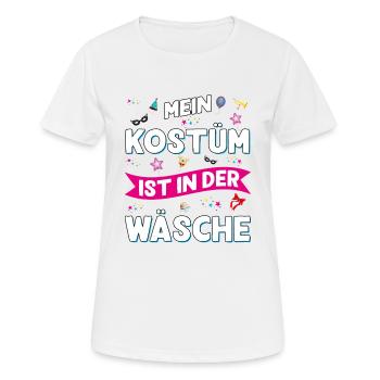 Mon costume est dans la blanchisserie Design amusant - T-shirt respirant Femme - blanc - Devant - AI Model Female 172 dark (172cm)