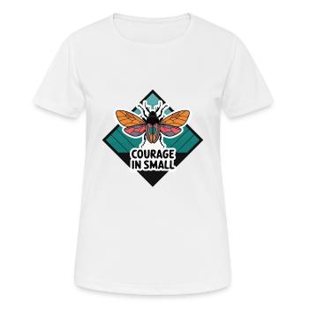 BEE COURAGE IN SMALL - Women's Breathable T-Shirt - white - Front - AI Model Female 172 dark (172cm)