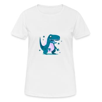 Drache Drachen Kind Kinder - Frauen T-Shirt atmungsaktiv - Weiß - Vorne - AI Model Female 172 dark (172cm)