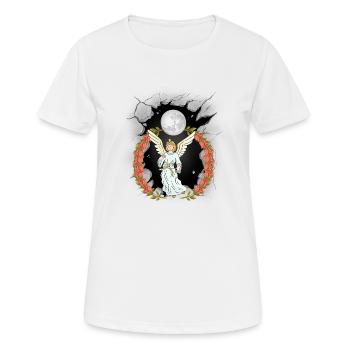 Ange Céleste Spirituel Ange Protecteur Ange Gardien - T-shirt respirant Femme - blanc - Devant - AI Model Female 172 dark (172cm)