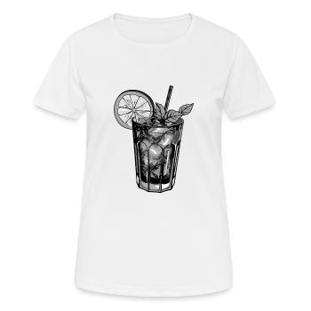 Limonade Getränk - Frauen T-Shirt atmungsaktiv - Weiß - Vorne - AI Model Female 172 dark (172cm)