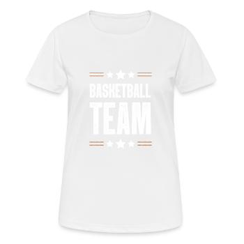 Basketball Team - Women's Breathable T-Shirt - white - Front - AI Model Female 172 dark (172cm)