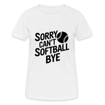 Softball Joueur de softball Drôle de cadeau de softball - T-shirt respirant Femme - blanc - Devant - AI Model Female 172 dark (172cm)