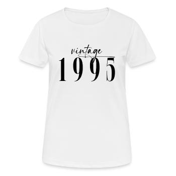 Vintage 1995 Birthday Minimalist Elegant - Women's Breathable T-Shirt - white - Front - AI Model Female 172 dark (172cm)