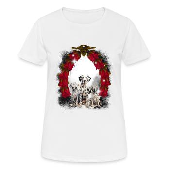 Hund Hunde Kinder Kind - Frauen T-Shirt atmungsaktiv - Weiß - Vorne - AI Model Female 172 dark (172cm)